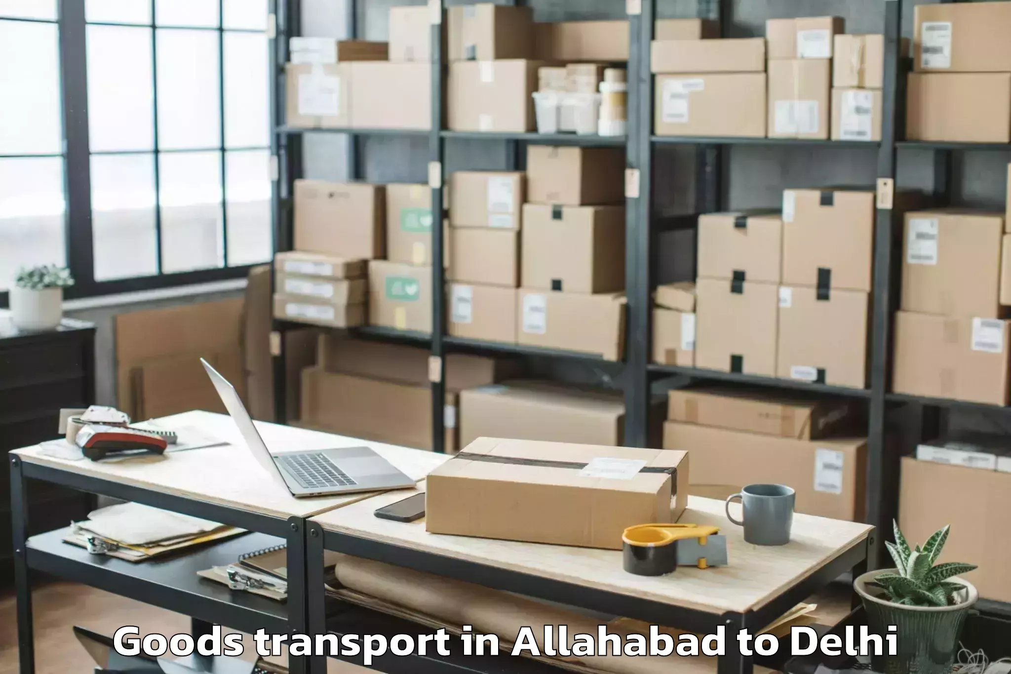 Hassle-Free Allahabad to D Mall Paschim Vihar Goods Transport